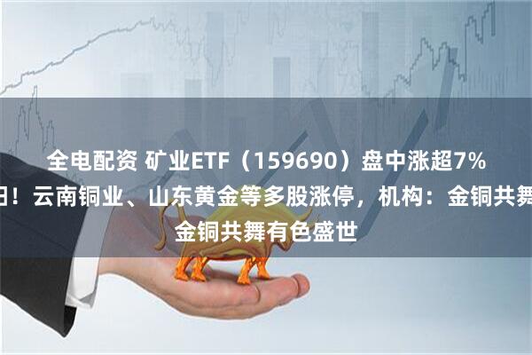 全电配资 矿业ETF（159690）盘中涨超7%冲击6连阳！云南铜业、山东黄金等多股涨停，机构：金铜共舞有色盛世